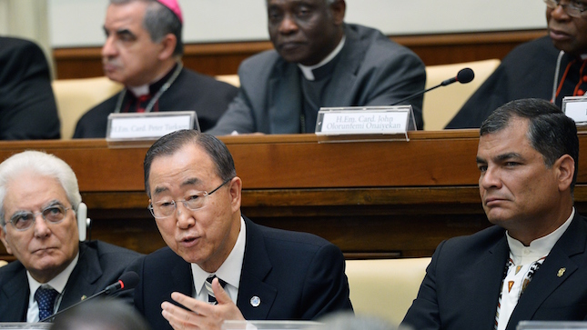 Ban Ki-Moon, UN, Vatican, Climate Change