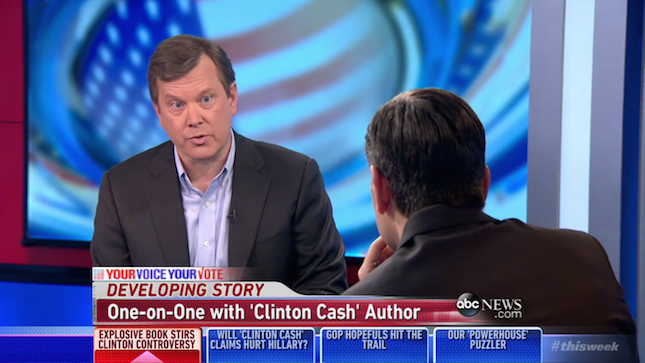 Peter Schweizer, George Stephanopolous, ABC News, Clinton Cash