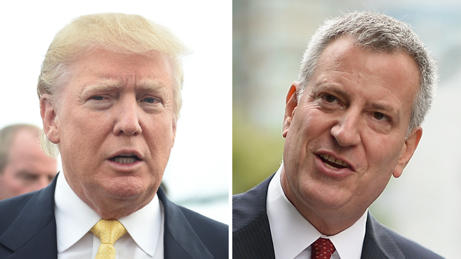 Donald Trump, Bill de Blasio