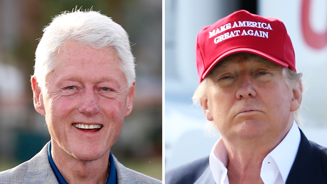 Bill Clinton, Donald Trump