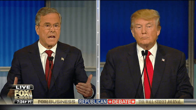 Jeb Bush, Donald Trump