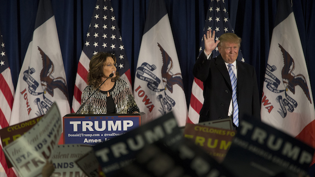 Donald Trump, Sarah Palin