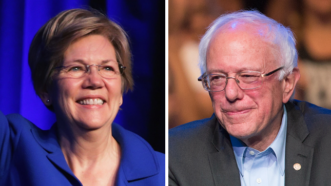 Elizabeth Warren, Bernie Sanders