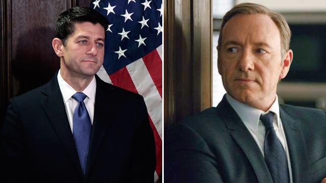 Paul Ryan, Frank Underwood, House of Cards