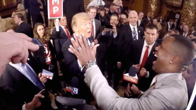 Donald Trump, hands, GOP debate