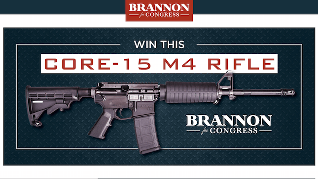 Gregg Brannon, AR-15, raffle