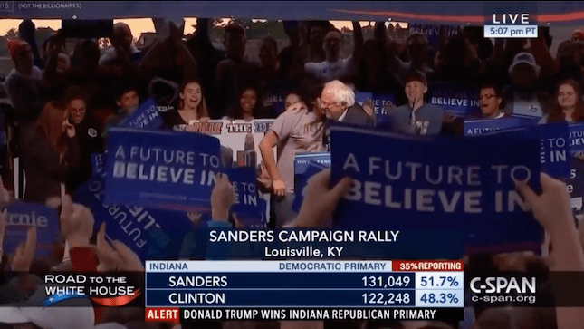 Bernie Sanders, Hug, Undocumented Immigrant, Illegal Immigrant