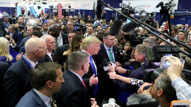 Donald Trump and national media