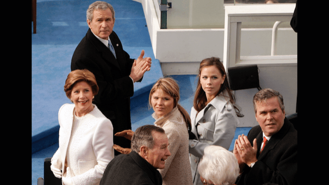 George W. Bush, George H.W. Bush, Barbara Bush, Jeb Bush