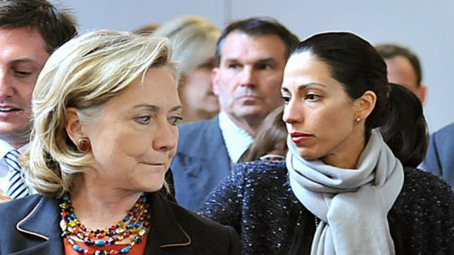 Hillary Clinton and Huma Abedin