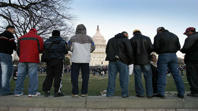 Latinos protest at US Capitol