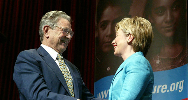 George Soros and Hillary Clinton