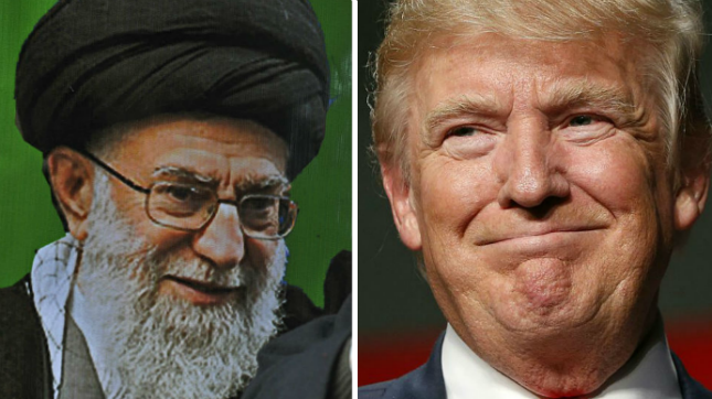 Ayatollah Khamenei and Donald Trump