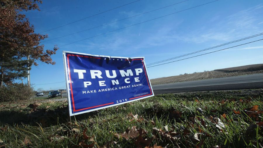 Trump sign in rural Midwest