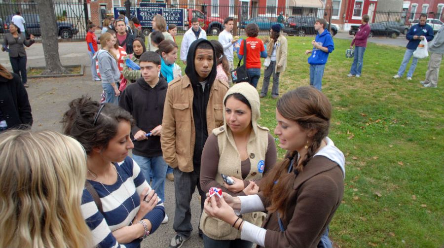 Voters in Philadelphia