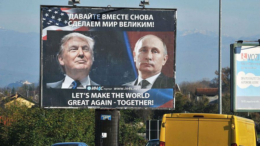 Trump-Putin billboard in Russia