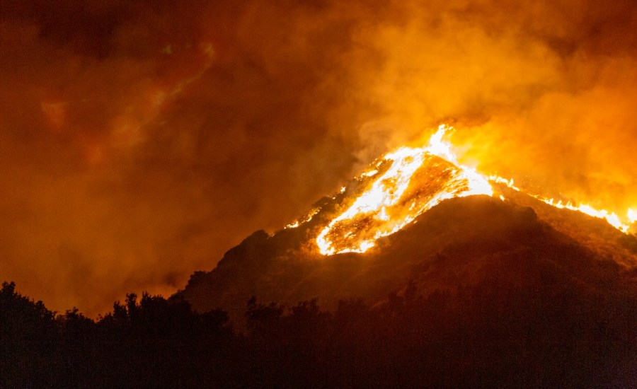 a photo of wildfires in California