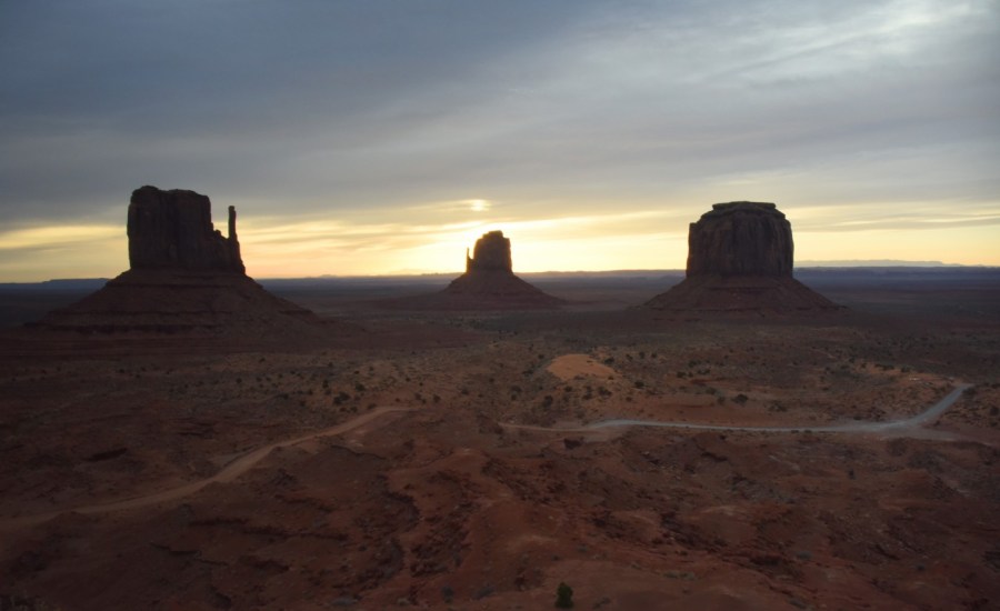 a view of monument valley on the navajo nation reservation