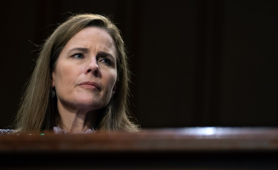 Supreme Court nominee Amy Coney Barrett testifies in front of the Senate Judiciary Committee