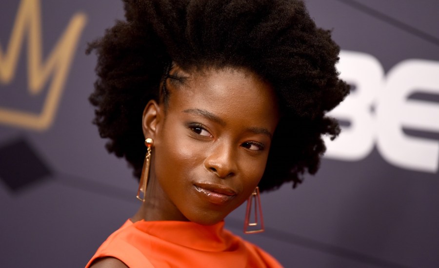 Amanda Gorman attends the Black Girls Rock! 2018 Red Carpet at NJPAC on August 26, 2018 in Newark, New Jersey