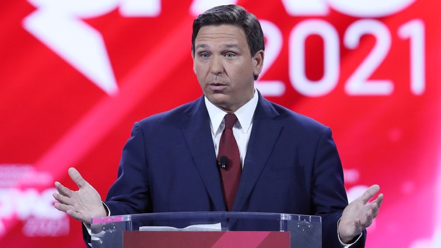 Florida Gov. Ron DeSantis speaks at the opening of the 2021 Conservative Political Action Conference