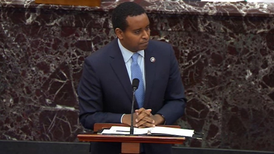 Rep. Joe Neguse presents case at Trump impeachment trial