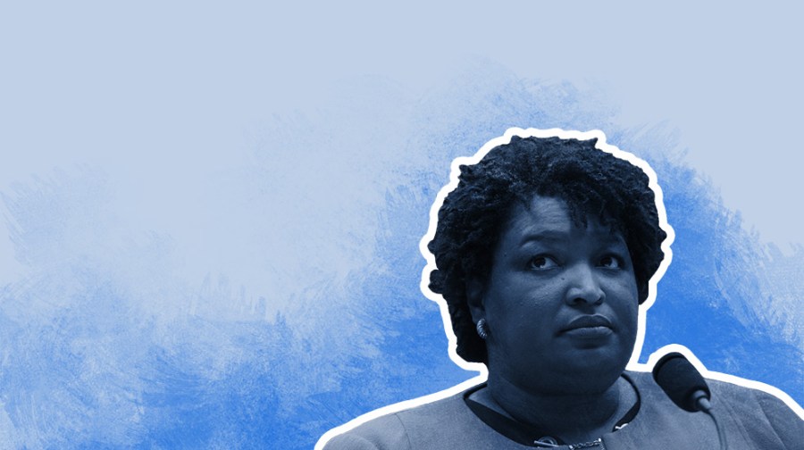 Photo illustration of Stacey Abrams