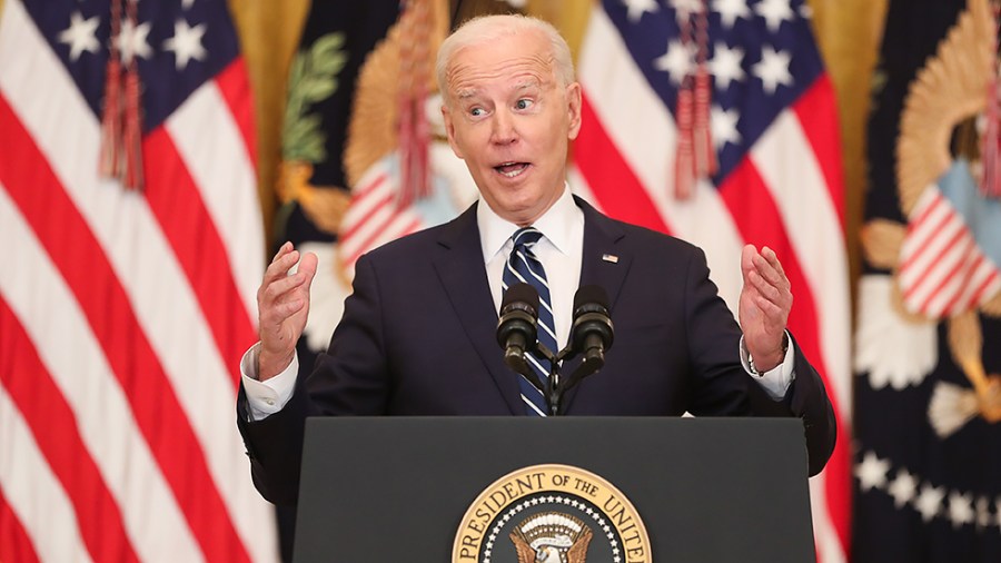 President Biden gives his first formal press conference