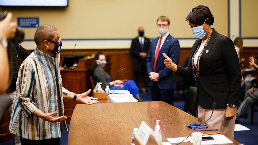 Del. Elenor Holmes Norton (D-D.C.) and D.C. Mayor Muriel Bowser (D)