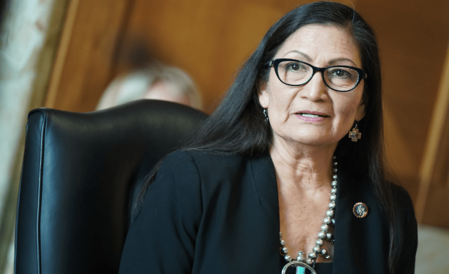 deb haaland secretary of the interior native american women first history joe biden administration cabinet senate us confirmation laguna pueblo congress