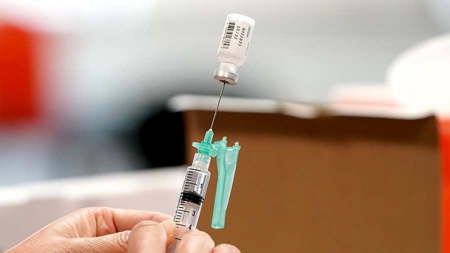 A coronavirus vaccine is prepared