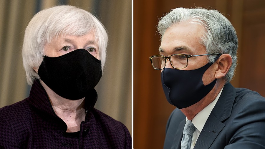 Treasury Secretary Janet Yellen and Federal Reserve Chairman Jerome Powell