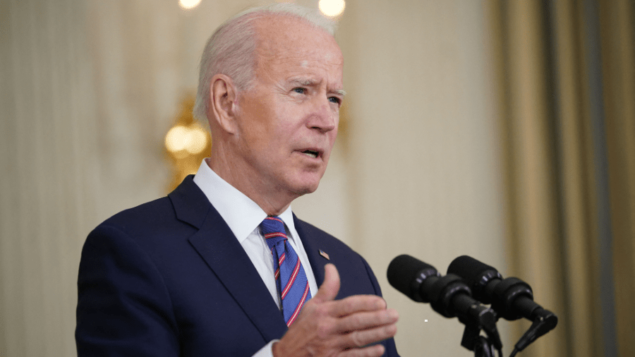 President Biden addresses the strong March jobs report and pushes his infrastructure plan at the White House