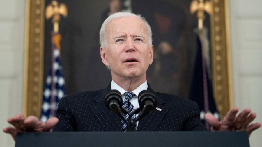 President Biden discusses his administration's response to the coronavirus pandemic at the White House