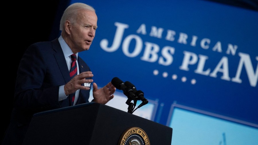 President Biden talks up his administration's infrastructure plan