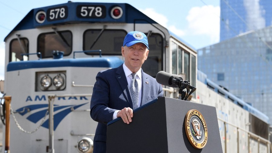 President Biden delivers remarks in Philadelphia at an event marking Amtrak's 50th anniversary