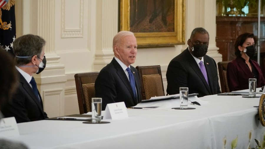 President Biden meets with his Cabinet