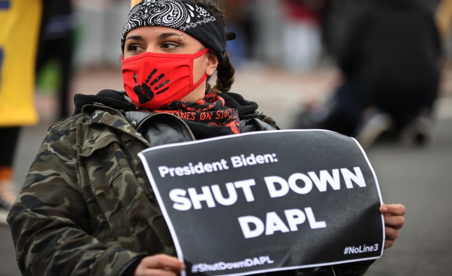 environment protect dakota access pipeline DAPL sioux tribe standing rock president joe biden democrat plan sustainable oil transport missouri river us army courts lawyer department of justice water supply