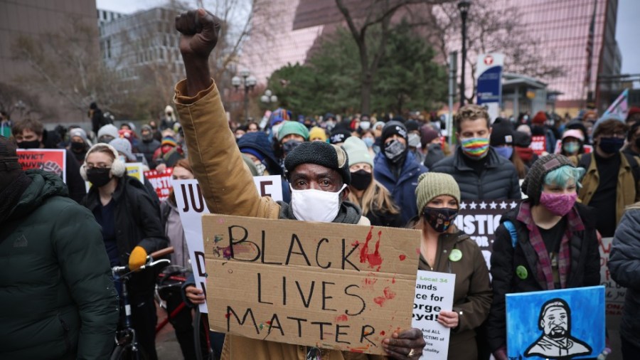 Crowds gather in Minneapolis ahead of the Chauvin verdict