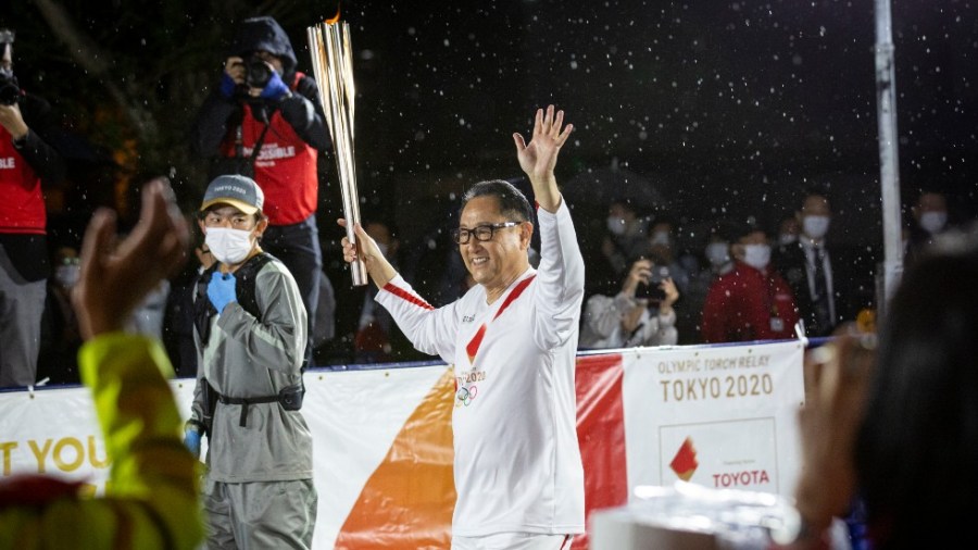 The Olympic torch relay in Japan