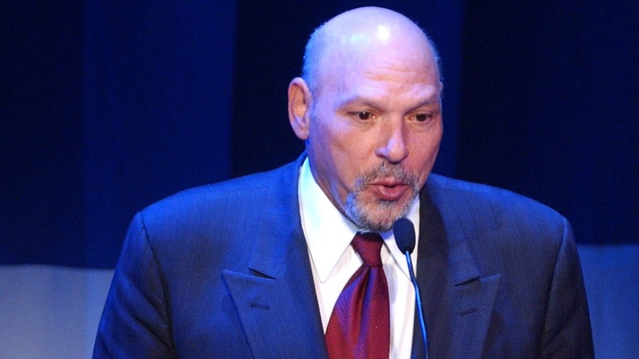 Playwright August Wilson speaks at the American National Theater Founders Celebration in 2005