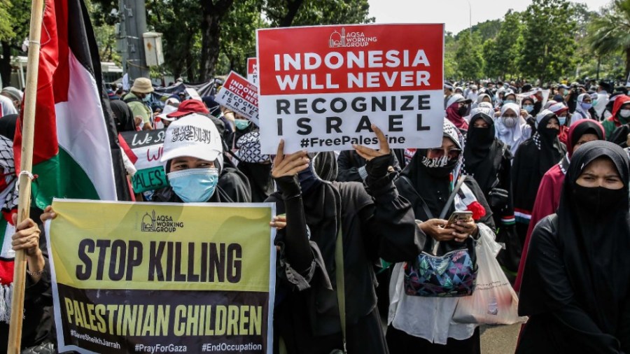 Protests at the U.S. Embassy in Indonesia