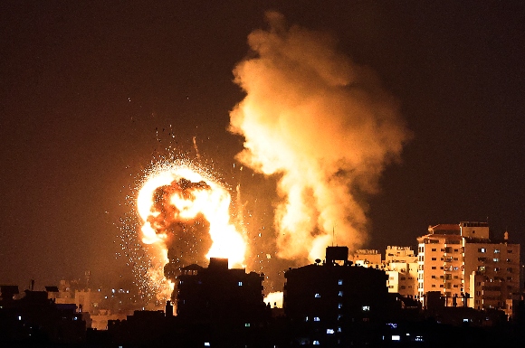 Israeli air strikes in the Gaza Strip