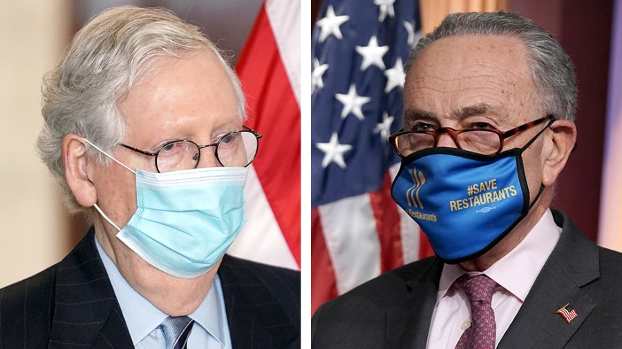 Senate Minority Leader Mitch McConnell (R-Ky.) and Majority Leader Charles Schumer (D-N.Y.)