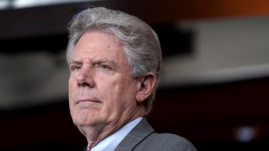 Rep. Frank Pallone (D-N.J.) is seen during a press conference on June 30 to discuss the INVEST in America Act which will focus on infrastructure and transportation.