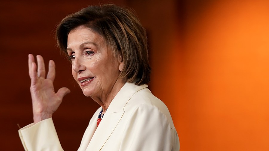 Speaker Nancy Pelosi (D-Calif.) addresses reporters during her weekly on-camera press conference on May 20