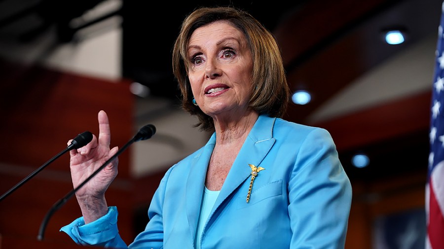 Speaker Nancy Pelosi (D-Calif.) gives her weekly on-camera press conference on June 17