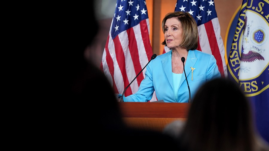 Speaker Nancy Pelosi (D-Calif.) gives her weekly on-camera press conference on June 17