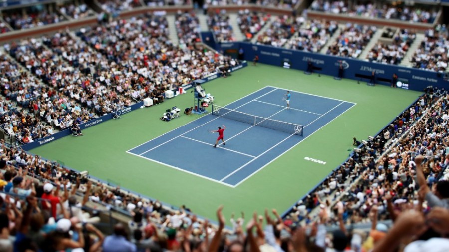 A U.S. Open tennis match in 2016