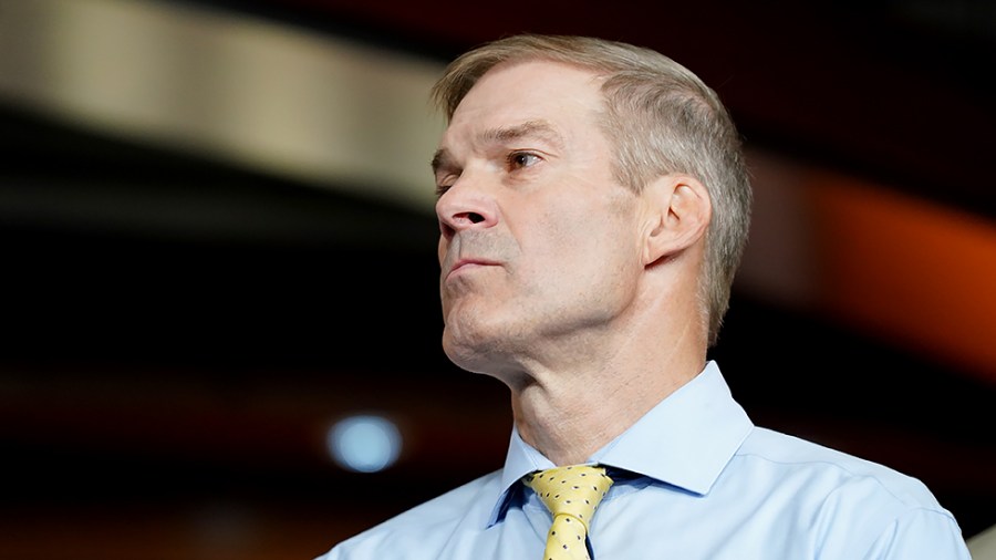 Rep. Jim Jordan (R-Ohio) is seen during a press conference on Wednesday, July 21, 2021 regarding Speaker Nancy Pelosi (D-Calif.) removing Reps. Jim Jordan (R-Ohio) and Jim Banks (R-Ind.) off of the January 6 Select Committee.